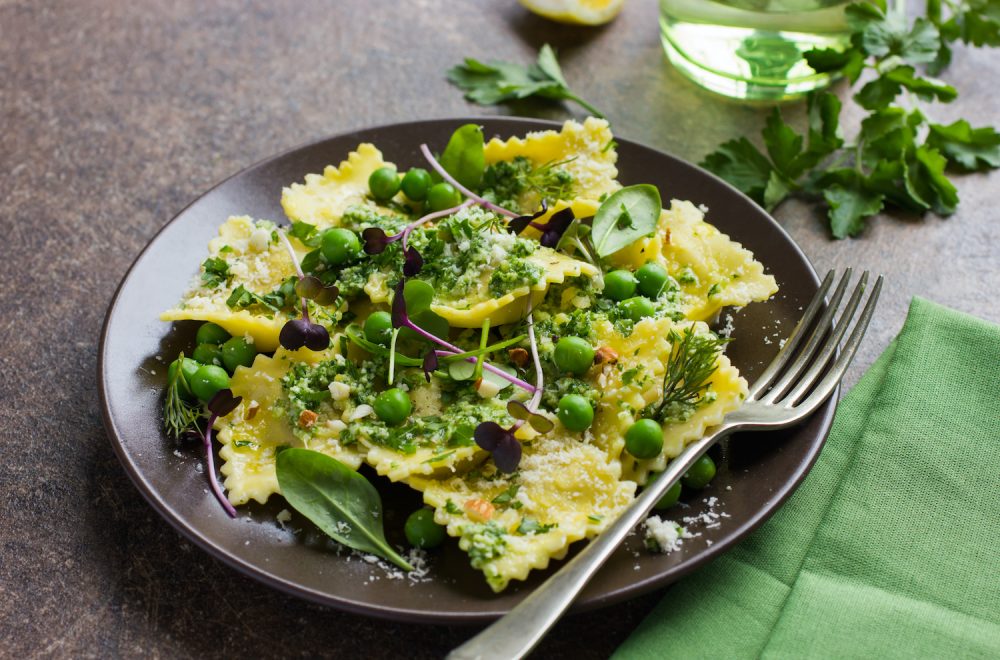 RAVIOLI WITH PESTO