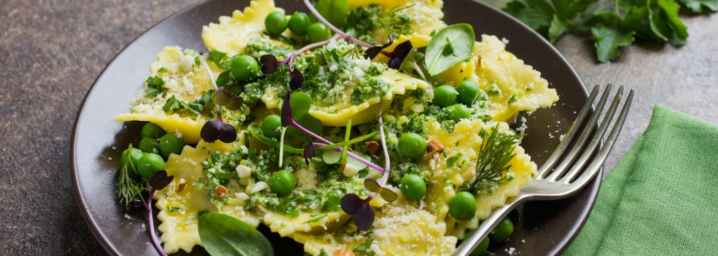 RAVIOLI WITH PESTO